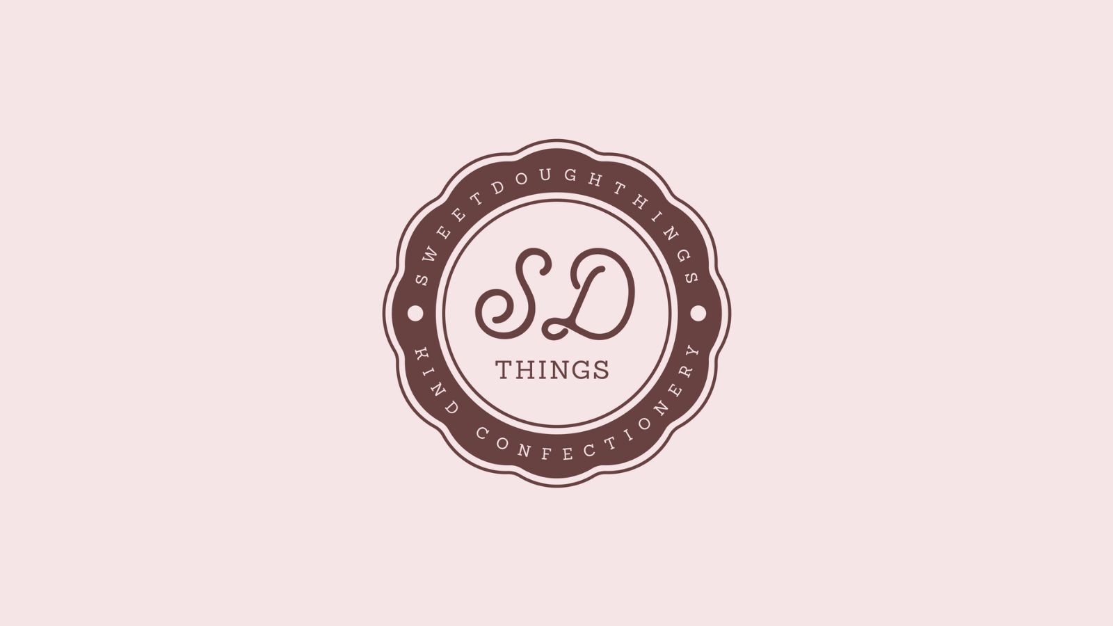 Sweetdoughthings kind confectionery logo