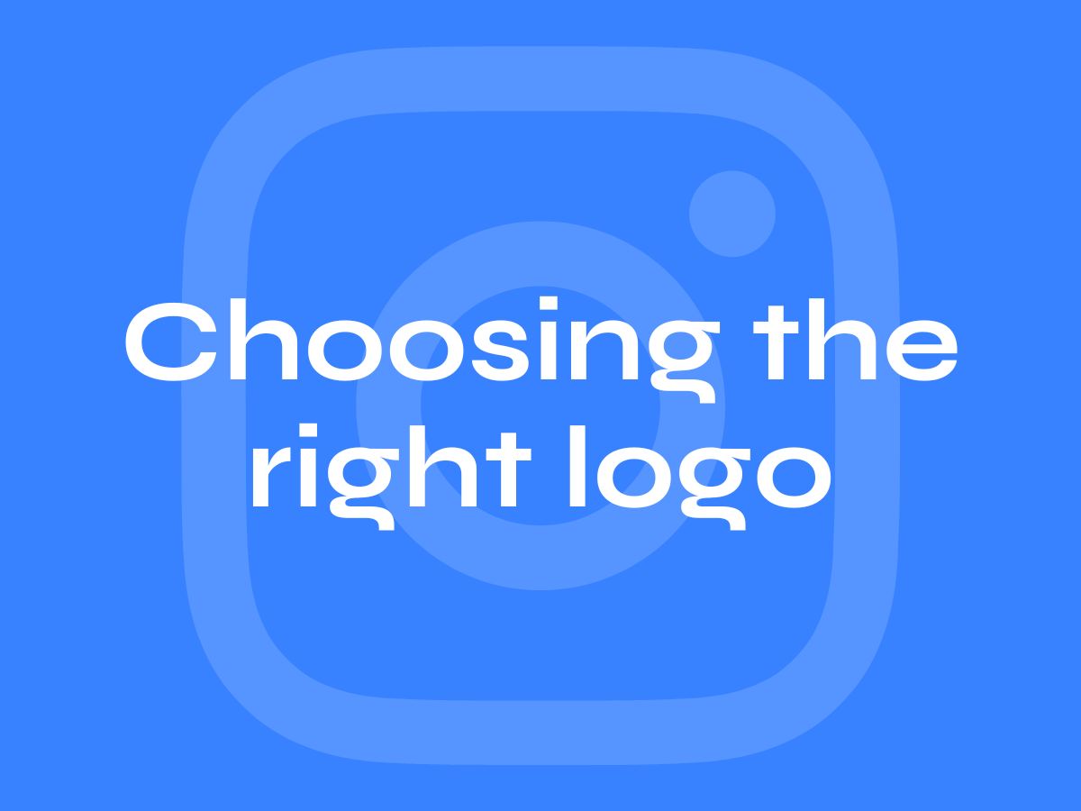 choosing the right logo