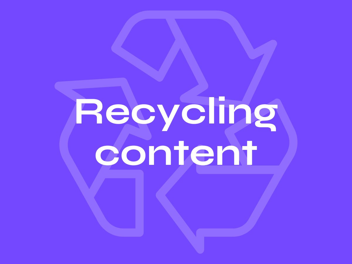 recycling content