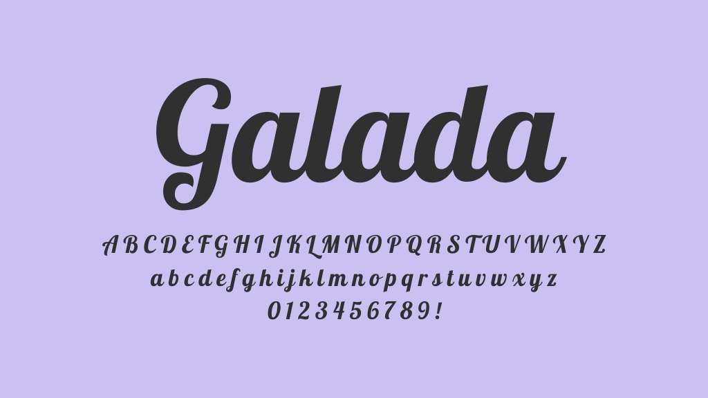 galada typeface