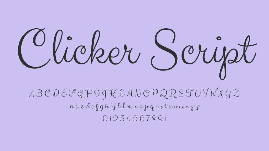 clicker script typeface