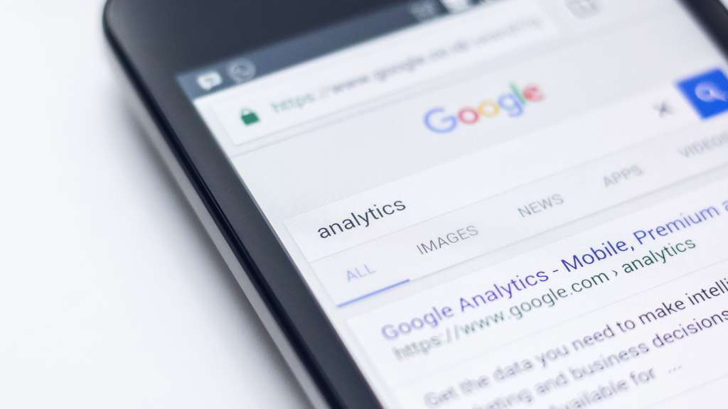 google search results for analytics